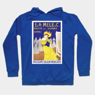 Mele Napoli -  retro advertising by Cappiello Hoodie